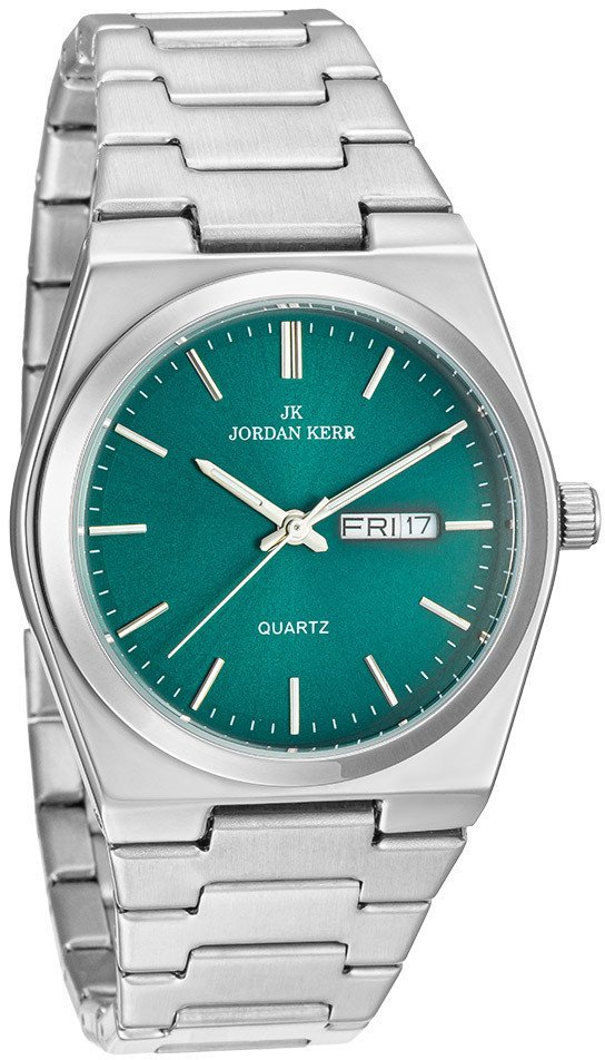 Zegarek męski Jordan Kerr L1072 zielona tarcza