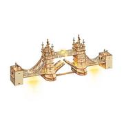 Puzzle - Drewniane Puzzle 3D LED Tower Bridge - Robotime Technology - miniaturka - grafika 1