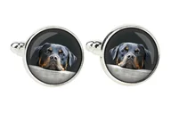 Spinki do mankietów i krawatów - Rottweiler - spinki do mankietów, ozdoba koszuli, zawieszka do koszuli marki Art-Dog - miniaturka - grafika 1