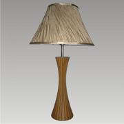 Lampy stojące - Prezent Lampa stołowa SIGLO wiśniowe drewno - miniaturka - grafika 1