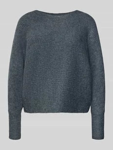 Sweter z dzianiny o kroju regular fit z rękawami nietoperzowymi model ‘DANIELLA’ - Swetry damskie - miniaturka - grafika 1