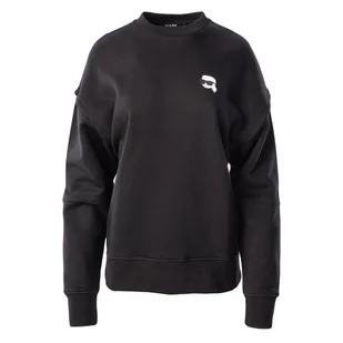 Damska Bluza KARL LAGERFELD IKONIK 2.0 RELAXED FIT SWEAT 230W1822-999 – Czarny - Bluzy damskie - miniaturka - grafika 1