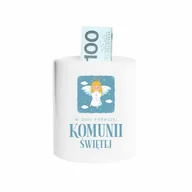 Pamiątka Pierwszej Komunii Świętej - W dniu Pierwszej Komunii Świętej (dziewczynka) - skarbonka na prezent - miniaturka - grafika 1