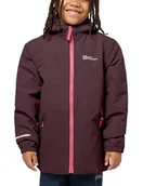 Kurtki i płaszcze dla chłopców - Jack Wolfskin SNOWY DAYS JACKET K, Kurtka outdoorowa Uniseks - dzieci, boysenberry/pink, 140 - miniaturka - grafika 1