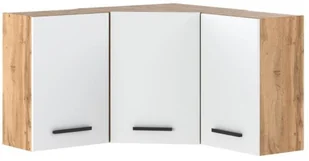 Szafka Kuchenna Wisząca Narożna Modułowa 90cm Blande Wotan Biały Mat - Szafki kuchenne - miniaturka - grafika 1