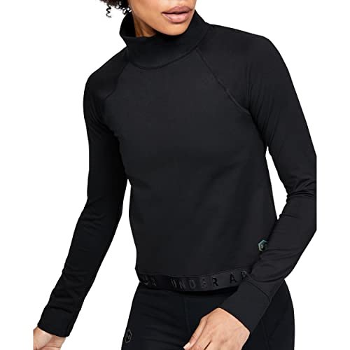 Under Armour Damska koszulka z długim rękawem Coldgear Rush LS - Czarna// (001), XS