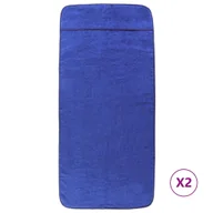 Ręczniki - Ręczniki plażowe, 2 szt., niebieskie, 60x135 cm, 400 g/m² - miniaturka - grafika 1