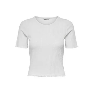 Koszulki i topy damskie - ONLY Onlemma S/S Short Top Noos JRS T-shirt damski, biały, L - grafika 1