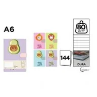 Szkolne artykuły papiernicze - Notatnik A6/144K MIX - miniaturka - grafika 1