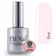 Lakiery hybrydowe - Em Nail Baza Hybrydowa Power Base Pink Uv/led 15ml - miniaturka - grafika 1