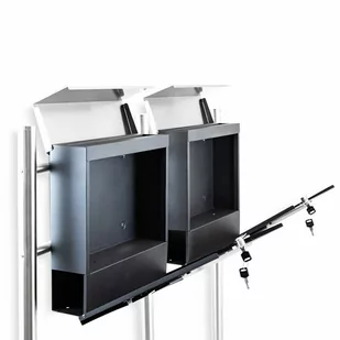 Nierdzewna Skrzynka na listy wolnostojąca zestaw 2 szt BITUXX inox - Skrzynki na listy - miniaturka - grafika 3