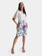 Sukienki - Swing Sukienka koktajlowa 5AG09300 Kolorowy Slim Fit - miniaturka - grafika 1