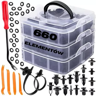 Duży zestaw spinek samochodowych do tapicerki KOOZAK - Akcesoria motoryzacyjne - miniaturka - grafika 1