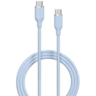 Kable USB - Kabel USB Typ-C - USB Typ-C DEVIA Jelly 60W 1.2 m Niebieski - miniaturka - grafika 1