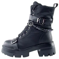 Botki damskie - Workery ocieplane botki damskie GOE KK2N4018 - miniaturka - grafika 1