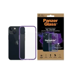 Etui PanzerGlass ClearCase antybakteryjne z certyfikatem Military Grade na iPhone 13 mini - przezroczysto-fioletowe - Etui i futerały do telefonów - miniaturka - grafika 1