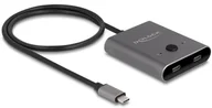 Huby USB - Delock USB 10 Gbps USB Type-C Switch 2 auf 1 bidirektional 8K - miniaturka - grafika 1