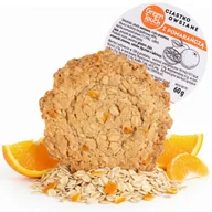 Ciastka - Ciastko owsiane z pomarańczą 60 g naturalne pomarańczowe rzemieślnicze - miniaturka - grafika 1