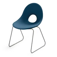 Krzesła - Krzesło Candy Sledge ciemnoniebieskie - Lyxo Design - miniaturka - grafika 1