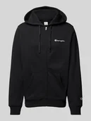 Koszulki męskie - Bluza rozpinana z wyhaftowanym logo - miniaturka - grafika 1