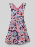 Sukienki - Sukienka z elastyczną tasiemką w talii - miniaturka - grafika 1