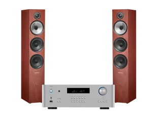 Rotel RA-1572 MK II (srebrny) + 704 S2 (różany) - Zestawy stereo - miniaturka - grafika 1