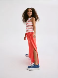 Spodnie i spodenki dla dziewczynek - Reserved - Spodnie culotte - koralowy - grafika 1