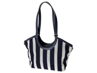 Torebki damskie - Torba Shopper Na Ramię Torebka Damska Listonoszka Miejska, Granatowy - miniaturka - grafika 1