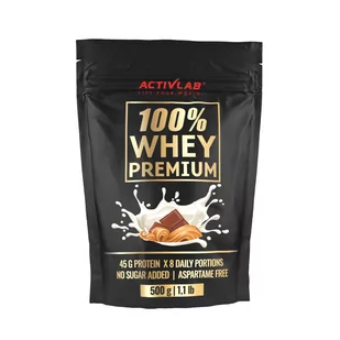 Białko Activlab 100% Whey Premium 500g Masło Orzechowe z Czekoladą - Odżywki białkowe - miniaturka - grafika 1
