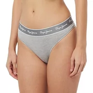 Majtki damskie - Pepe Jeans Damska bielizna Pepe Stringi w stylu bikini, szary Marl, XS, Szary melanżowy, XS - miniaturka - grafika 1