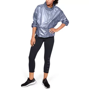 Kurtka damska Under Armour METALLIC WOVEN PO ANORAK - Kurtki i kamizelki sportowe damskie - miniaturka - grafika 3