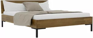 Łóżko dębowe YOKO Classic orzech 180x200 Soolido Meble dębowe - Łóżka - miniaturka - grafika 1