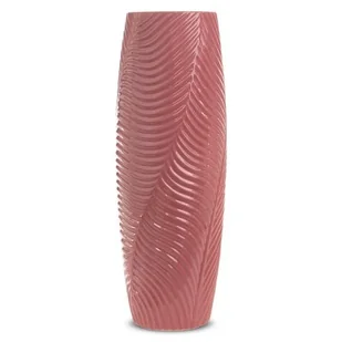 Wazon Dekoracyjny Ceramiczny Sena 15X15X40 Różowy - Wazony i flakony - miniaturka - grafika 1