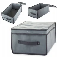 Pokrowce na ubrania - Pojemne pudło pojemnik duży organizer do przechowywania pościeli 45x30x20 - miniaturka - grafika 1