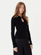 Swetry damskie - Marella Sweter Plume 2525366111 Czarny Regular Fit - miniaturka - grafika 1