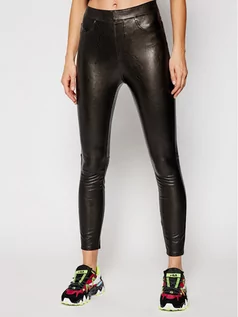 Spodnie damskie - SPANX Spodnie skórzane Leather-Like 20282R Czarny Skinny Fit - grafika 1