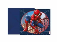 Kartki okolicznościowe i zaproszenia - Zaproszenia urodzinowe Spiderman - 6 szt. - miniaturka - grafika 1