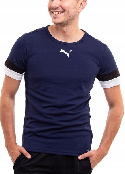 PUMA koszulka męska t-shirt bluzka sportowa wygodna logo teamLIGA roz. M