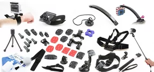 Zestaw Xxl Akcesoria Do Gopro Go Pro Hero 7 6 5 4 3+ 3 2 1 - Paski, szelki, uprzęże foto - miniaturka - grafika 1