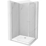 Kabiny prysznicowe - Mexen Roma Duo kabina prysznicowa uchylna 80x70 cm, transparent, chrom + brodzik Flat - miniaturka - grafika 1