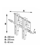 Uchwyty do monitorów - Hama Polska uchwyt do monitora LCD VESA 200X200, REGULOWANY, CZARNY - miniaturka - grafika 1