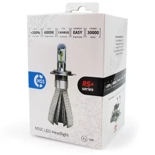 NSSC Żarówki mijania LED headlight NSSC RS+ H8 12/24V 50W 3500lm 6000K Canbus diody Philips Luxeon ZES) 3356 - Żarówki samochodowe - miniaturka - grafika 1