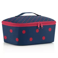 Torby termiczne - Torba termiczna na LUNCH Reisenthel Coolerbag M Pocket - mixed dots red - miniaturka - grafika 1