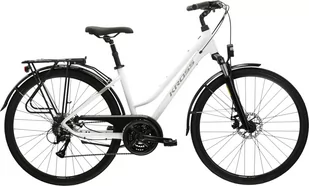 Rower damski trekkingowy Kross Trans 3.0 D 28 L(19") biały/szary - Rowery - miniaturka - grafika 1