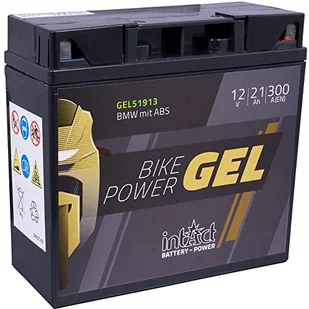 intAct Bike-Power GEL51913, 12V 21 Ah, 300 A (EN), wysokiej jakości akumulator motocyklowy GEL o 30% większej mocy rozruchowej, bezobsługowy akumulator GEL - Akumulatory motocyklowe - miniaturka - grafika 1