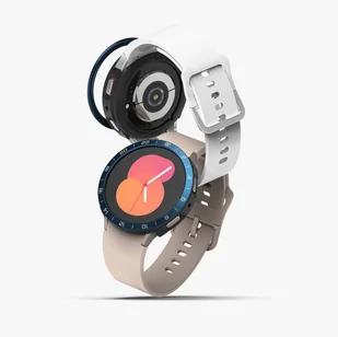 Ringke Air Sports+Bezel 2w1 etui ze stalową ramką do Samsung Galaxy Watch 5 40mm pokrowiec na kopertę czarno-niebieski (GW4-40-12_AS02) - Akcesoria do smartwatchy - miniaturka - grafika 4