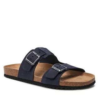 Klapki i japonki damskie - Geox Klapki U Sandal Ghita B U159VB 00032 C4002 Navy - grafika 1