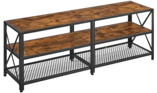 Loftowy stolik pod telewizor z półkami F1-R38 - Szafki RTV Loftowy stolik pod telewizor z półkami F1-R38 - Szafki RTV - miniaturka - grafika 1