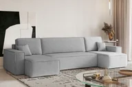 Narożniki - Sofa w kształcie U Best narożnik tkanina Neve jasnoszary - miniaturka - grafika 1