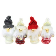 Ozdoby bożonarodzeniowe - Zestaw ozdób bożonarodzeniowych Skrzaty z dzianiny, 4 szt. - miniaturka - grafika 1